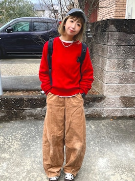 「GREGORY（グレゴリー）のアイテム」を使った、うらさん（レディース・160cm）の冬コーディネート