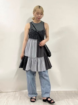 「kbf_ootd」｜「アイテム（ワンピース/ドレス）」を使った、さのさん（レディース・161cm）の夏コーディネート