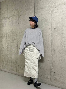「kbf_ootd」｜「アイテム（キャップ）」を使った、さのさん（レディース・161cm）の冬コーディネート