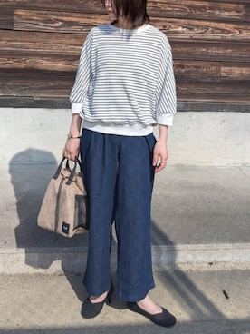 「ikka（イッカ）のアイテム」を使った、yume さん（レディース・160cm）の春コーディネート