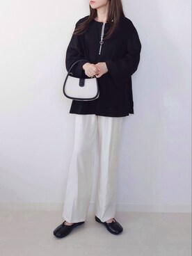 「CENE（セネ）の【CENE】セネ/ ビッククロスリング（リング）」を使った、yume さん（レディース・160cm）の秋コーディネート