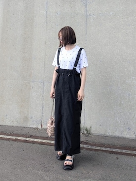 「notch.」｜「アイテム（サンダル）」を使った、yume さん（レディース・160cm）の夏コーディネート