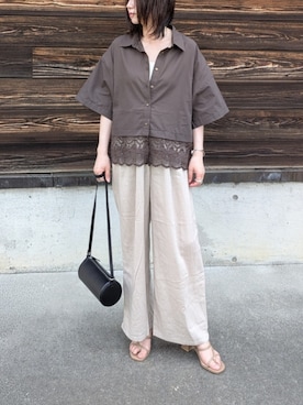 「ikka（イッカ）のアイテム」を使った、yume さん（レディース・160cm）の夏コーディネート