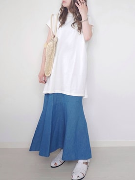 「reca（レカ）のアイテム」を使った、yume さん（レディース・160cm）の夏コーディネート