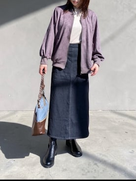 「ikka（イッカ）のアイテム」を使った、yume さん（レディース・160cm）の秋コーディネート