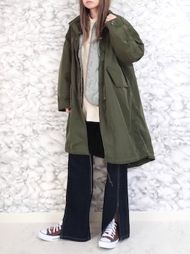 「CONVERSE（コンバース）の【CONVERSE】(コンバース)NEXTAR　ネクスター110 SCOX（スニーカー）」を使った、yume さん（レディース・160cm）の秋コーディネート