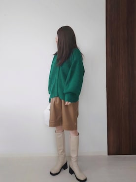 「ISOOK（アイスー）のアイテム（バッグ）」を使った、yume さん（レディース・160cm）の秋コーディネート