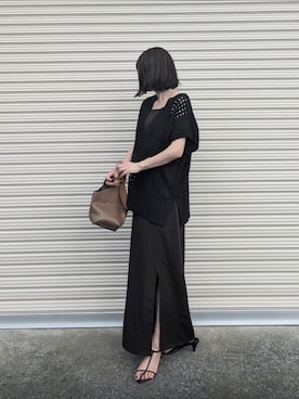 「ap retro（アプレトロ）のアイテム（ベスト）」を使った、yume さん（レディース・160cm）の夏コーディネート