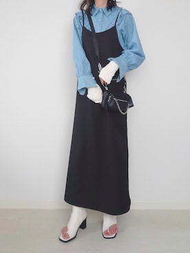 「JUNOAH」｜「アイテム（ワンピース/ドレス）」を使った、yume さん（レディース・160cm）の秋コーディネート
