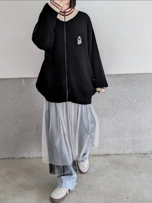ニット セーター 「a-r」「Red Cap Girl/レッドキャップガール」リブ編み ワッペン付き ドライバーズニット レディース メンズ Red Cap Girl（レッドキャプガール）の「【a-r】〔Red Cap Girl