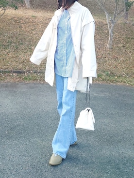 「ap retro（アプレトロ）のアイテム（ミリタリージャケット）」を使った、yume さん（レディース・160cm）の春コーディネート