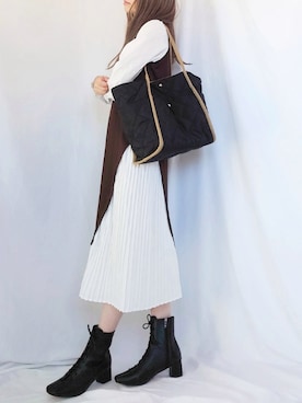 「新作」｜「アイテム（シャツワンピース）」を使った、yume さん（レディース・160cm）の夏コーディネート