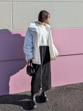 「tiptop（ティップトップ）のアイテム（シューズ）」を使った、yume さん（レディース・160cm）の冬コーディネート