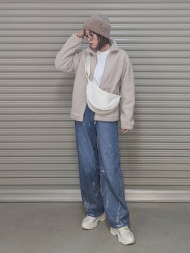 「polcadot」｜yume さん（レディース・160cm）の冬コーディネート