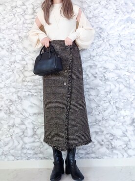 「SALON（サロン）のアイテム」を使った、yume さん（レディース・160cm）の秋コーディネート