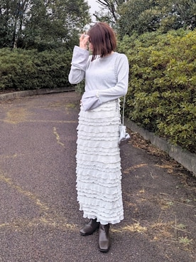 「MYMOOD.（マイムード）のアイテム」を使った、yume さん（レディース・160cm）の春コーディネート