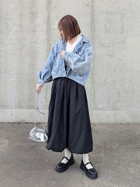「notch.」｜「アイテム（ジャケット/アウター）」を使った、yume さん（レディース・160cm）の冬コーディネート