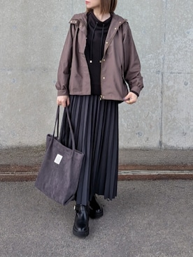 「アイテム（ブルゾン）」を使った、yume さん（レディース・160cm）の秋コーディネート