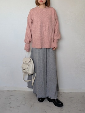 「アイテム（バックパック/リュック）」を使った、yume さん（レディース・160cm）の秋コーディネート