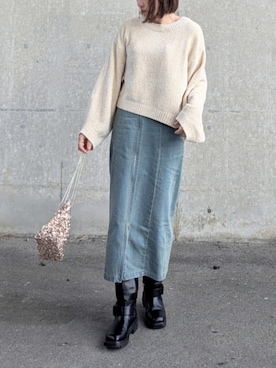 「&Robu.（アンドロブ）のアイテム」を使った、yume さん（レディース・160cm）の冬コーディネート