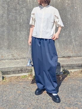 「notch.」｜「アイテム（ローファー）」を使った、yume さん（レディース・160cm）の春コーディネート