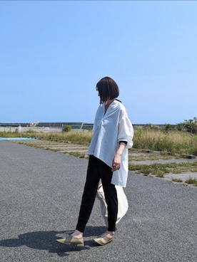 「DEVICE+（デバイスプラス）のアイテム」を使った、yume さん（レディース・160cm）の春コーディネート