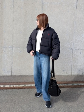 「アイテム（ダウンジャケット/コート）」を使った、yume さん（レディース・160cm）の秋コーディネート