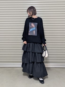 「notch.」｜「アイテム（バレエシューズ）」を使った、yume さん（レディース・160cm）の冬コーディネート