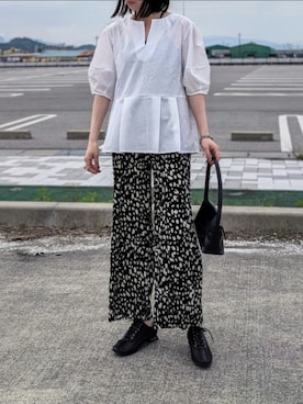 「reca（レカ）のアイテム（スウェットパンツ）」を使った、yume さん（レディース・160cm）の春コーディネート