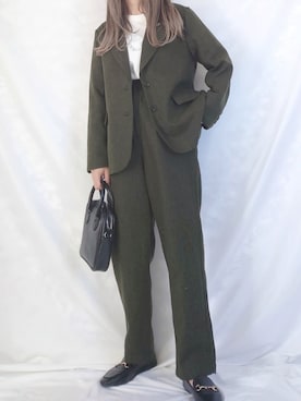 「kutir」｜「アイテム（スウェット）」を使った、yume さん（レディース・160cm）の秋コーディネート