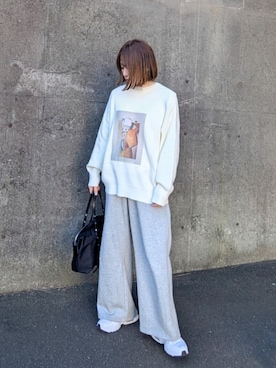 「PUBLUX（パブリュクス）のアイテム（バッグ）」を使った、yume さん（レディース・160cm）の冬コーディネート
