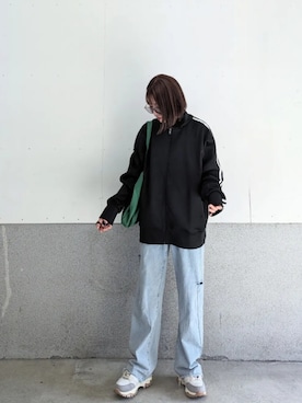 「notch.」｜「アイテム（ジャージ）」を使った、yume さん（レディース・160cm）の夏コーディネート