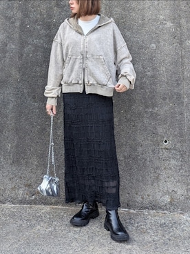 「MYMOOD.（マイムード）のアイテム」を使った、yume さん（レディース・160cm）の春コーディネート
