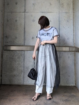 「Topologie」｜「アイテム（ワンピース/ドレス）」を使った、yume さん（レディース・160cm）の夏コーディネート