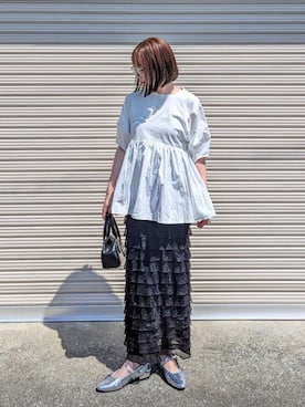 「reca（レカ）のアイテム（その他トップス）」を使った、yume さん（レディース・160cm）の夏コーディネート