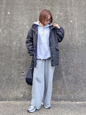 「tiptop（ティップトップ）のアイテム（ブルゾン）」を使った、yume さん（レディース・160cm）の冬コーディネート