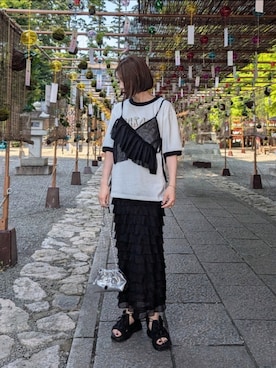 「notch.」｜「アイテム（キャミソール）」を使った、yume さん（レディース・160cm）の夏コーディネート