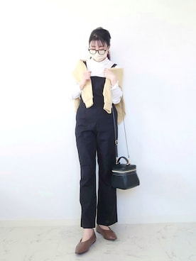 「Ray Cassin」｜「アイテム（オールインワン・サロペット）」を使った、yume さん（レディース・160cm）の冬コーディネート