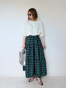 「アイテム（サンダル）」を使った、yume さん（骨格ストレート・レディース・160cm）の夏コーディネート