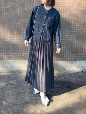 「アイテム（ブルゾン）」を使った、yume さん（レディース・160cm）の秋コーディネート