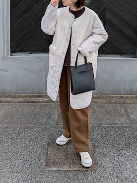 「ikka（イッカ）のアイテム」を使った、yume さん（レディース・160cm）の冬コーディネート