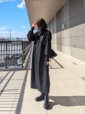 「Topologie」｜「アイテム（ワンピース/ドレス）」を使った、yume さん（レディース・160cm）の冬コーディネート