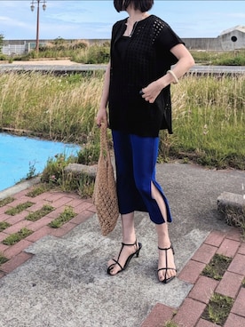 「ieLS」｜yume さん（レディース・160cm）の夏コーディネート