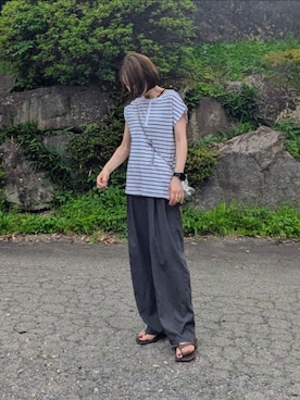 「GeeRA」｜「アイテム（オールインワン・サロペット）」を使った、yume さん（レディース・160cm）の夏コーディネート