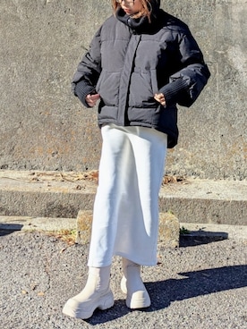 「minia」｜yume さん（レディース・160cm）の冬コーディネート