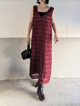 「clarks」｜「アイテム（ワンピース）」を使った、yume さん（レディース・160cm）の夏コーディネート