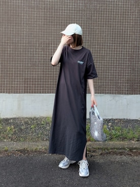 「アイテム（キャップ）」を使った、yume さん（レディース・160cm）の夏コーディネート