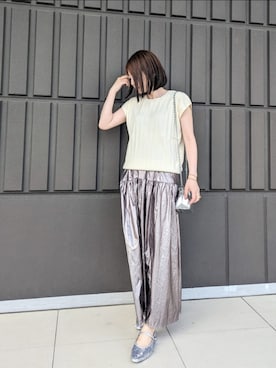 「notch.」｜「アイテム（パンプス）」を使った、yume さん（レディース・160cm）の夏コーディネート