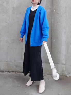 「JUNOAH」｜「アイテム（ワンピース/ドレス）」を使った、yume さん（レディース・160cm）の冬コーディネート