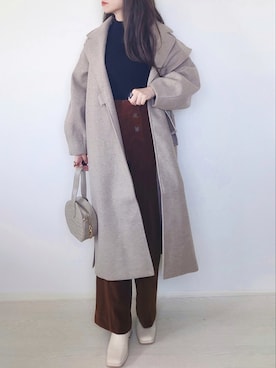 「notch.」｜「アイテム（その他アウター）」を使った、yume さん（レディース・160cm）の秋コーディネート